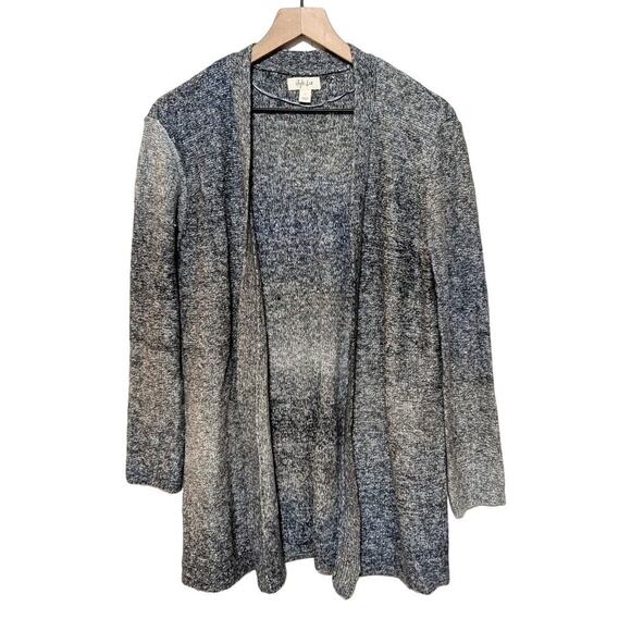Style & Co Sweater Womens S Black Gray Gradient Cardigan Open Long Sleeve NWT - Picture 1 of 7
